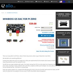 miniBoss i2s dac for PI Zero