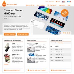 Design Customized Mini Business Cards