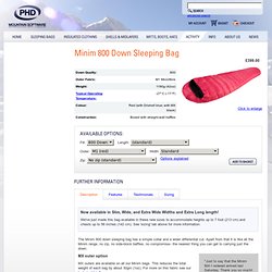 Minim 800 Down Sleeping Bag