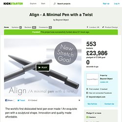 Align - A Minimal Pen with a Twist by Beyond Object