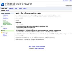 minimal-web-browser - Minimalist Web Browser