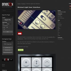 Minimal Light User Interface Freebie