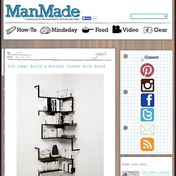 DIY Idea: Build a Minimal Corner Book Shelf