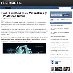 How to Create a TRON Minimal Design – Photoshop Tutorial