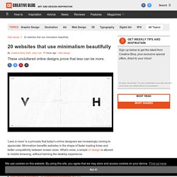 25 websites that use minimalism beautifully
