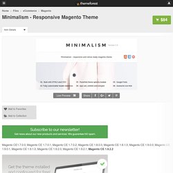 eCommerce - Minimalism - Responsive Magento Theme