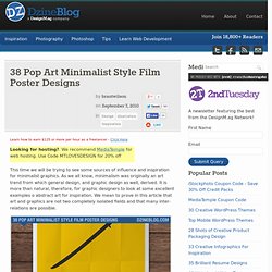 38 Pop Art Minimalist Style Film Poster Designs at DzineBlog.com - Design Blog &Inspiration