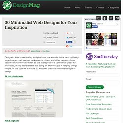 30 Minimalist Web Designs for Your Inspiration - Web Design Blog – DesignM.ag