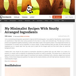 My Minimalist Recipes With Neatly Arranged Ingredients