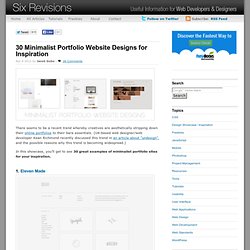 30 Minimalist Portfolio Website Designs for Inspiration