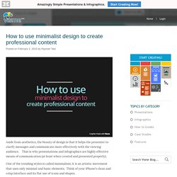 How to use minimalist flat design to create professional content