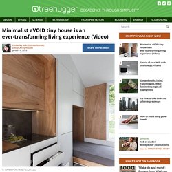 aVOID - Minimalist tiny house is an ever-transforming living experience (Video)