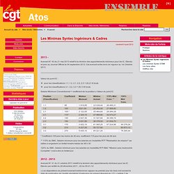 Les Minimas Syntec Ingénieurs & Cadres - CGT Atos