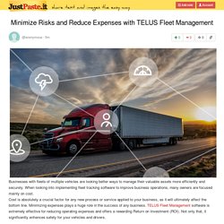 Minimize Risks and Reduce Expenses with TELUS Fleet Management