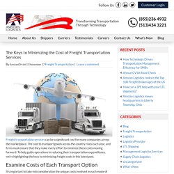 Freight Transportation Services - Amstan