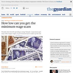 How low can you get: the minimum wage scam