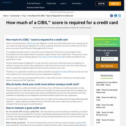 How To Check Cibil Score For Credit Card