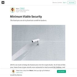 Minimum Viable Security – Mason