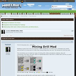 8.1] Mining Drill Mod
