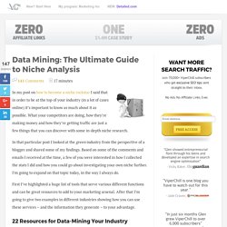 Data Mining: The Ultimate Guide to Niche Analysis