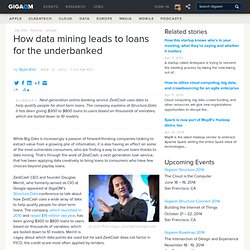 How data mining leads to loans for the underbanked
