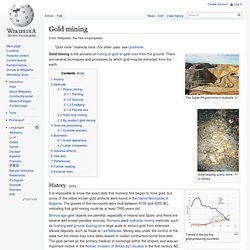 Gold mining - Wiki