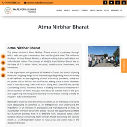 The prime minister's Atam Nirbhar Bharat vision