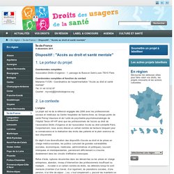 Île-de-France - En région - Espace droits des usagers