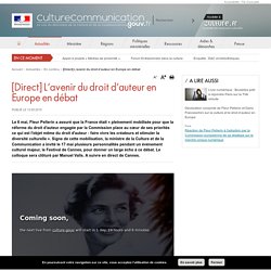 [Direct] L’avenir du droit d’auteur en Europe en débat