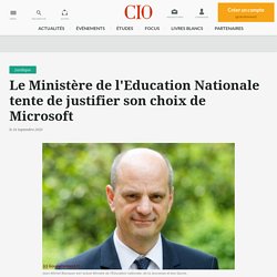 Le Ministère de l'Education Nationale tente de justifier son choix de Microsoft
