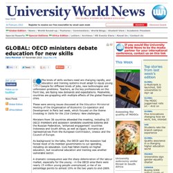 GLOBAL: OECD ministers debate education for new skills