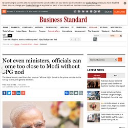 Not even ministers, officials can come too close to Modi without SPG nod