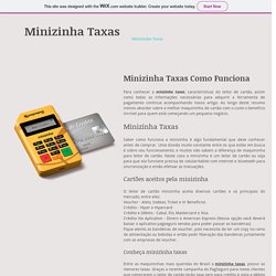 Minizinha Taxas