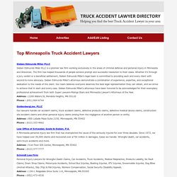 Minneapolis Truck Accident Lawyer - Top Truck Accident Lawyers in Minneapolis, MN