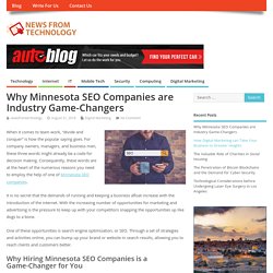 Why Minnesota SEO Companies are Industry Game-Changers