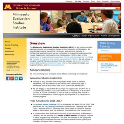 Minnesota Evaluation Studies Institute (MESI)