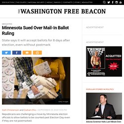 Minnesota Sued Over Mail-In Ballot Ruling