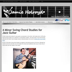 4 Minor Swing Chord Studies for Jazz Guitar