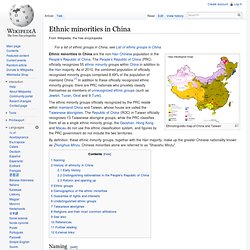 Ethnic minorities in China