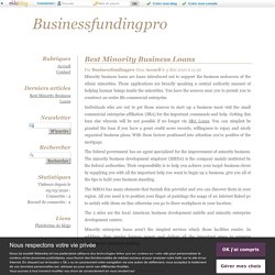 Best Minority Business Loans