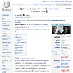 Minority Report (2002) - Steven Spielberg (Wikipedia)