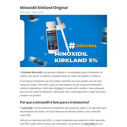 Minoxidil Kirkland Original – Telegraph