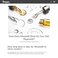 How does Minoxidil work on your hair regrowth? – Traya Health – TrayaHealth