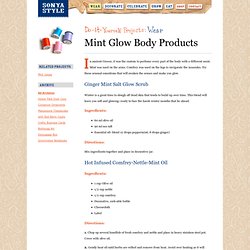 Mint Glow Body Products