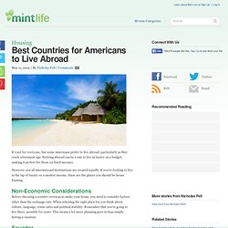 Best Countries for Americans to Live Abroad