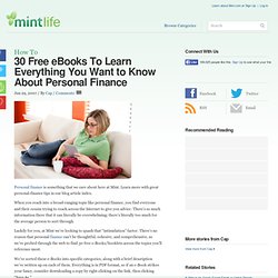 30 Free eBooks To Learn Everything You Want to Know About Personal Finance