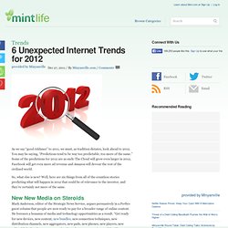 6 Unexpected Internet Trends for 2012