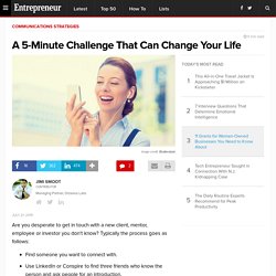 A 5-Minute Challenge That Can Change Your Life