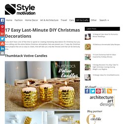 17 Easy Last-Minute DIY Christmas Decorations