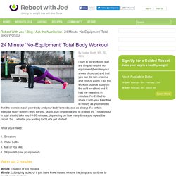 24 Minute No-Equipment Total Body Workout